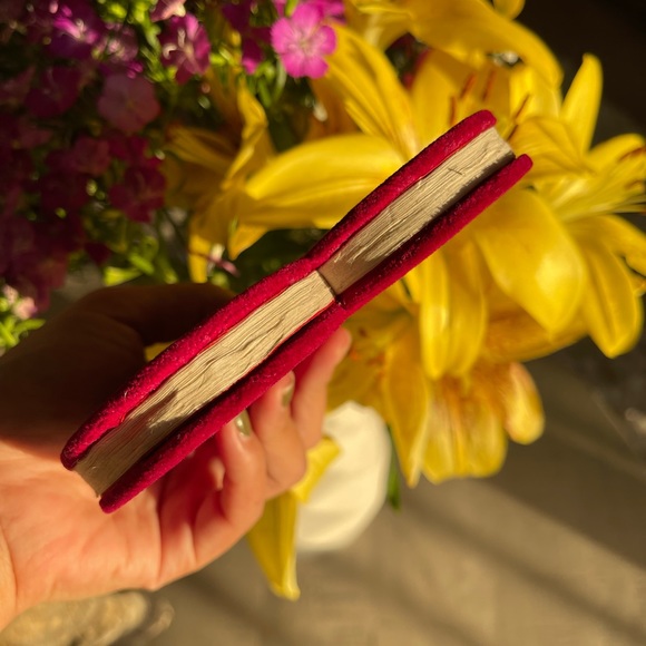 Notebook| Heart shaped | Velvet Cover - Picture 4 of 8